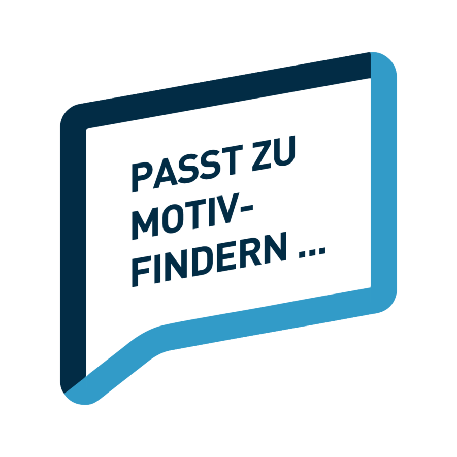 Sprechblase: Passt zu Motiv-Findern