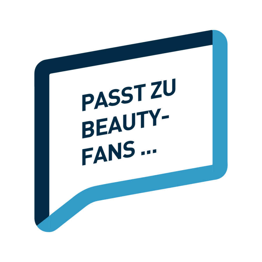 Sprechblase: Passt zu Beauty-Fans