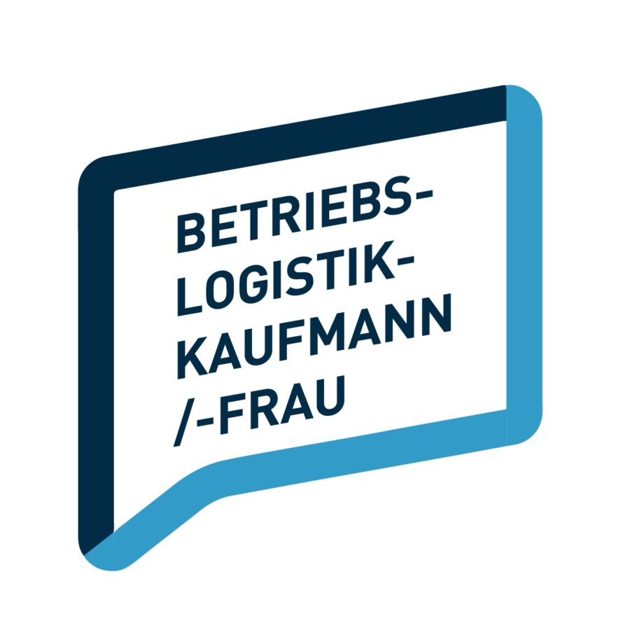 Sprechblase Beruf: Betriebslogistik-kaufmann/-frau