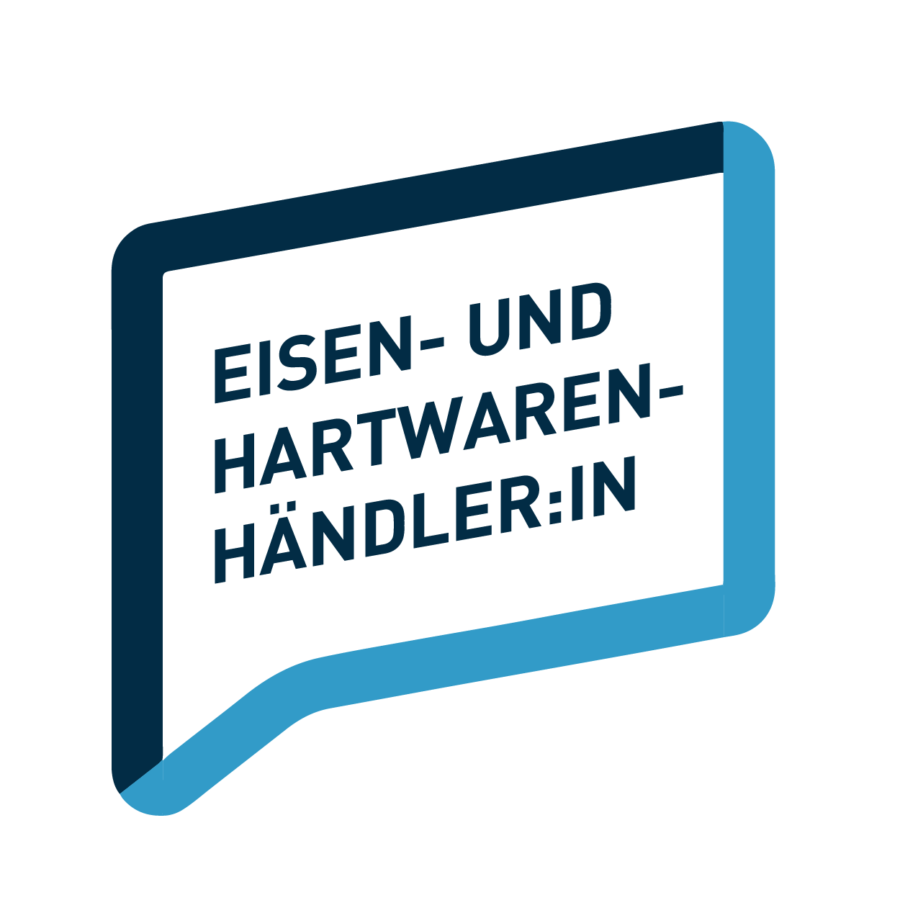 Sprechblase Beruf: Eisen- und-Hartwaren-händler:in