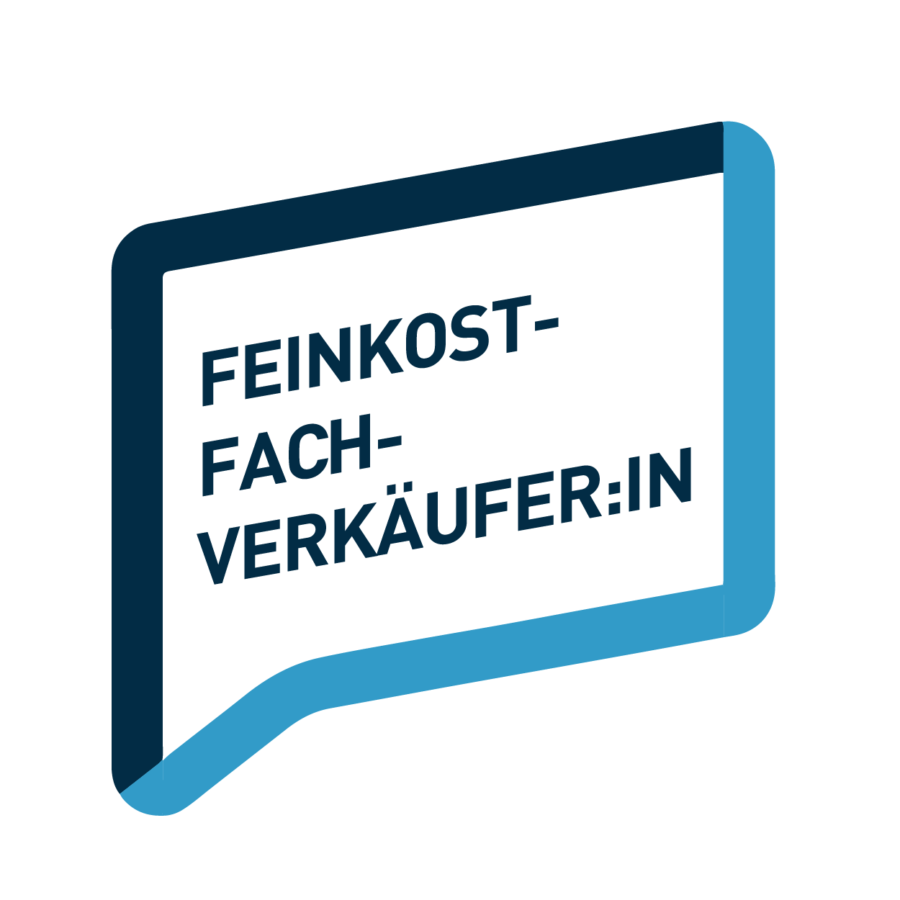 Sprechblase Beruf: Feinkostfachverkäuferin