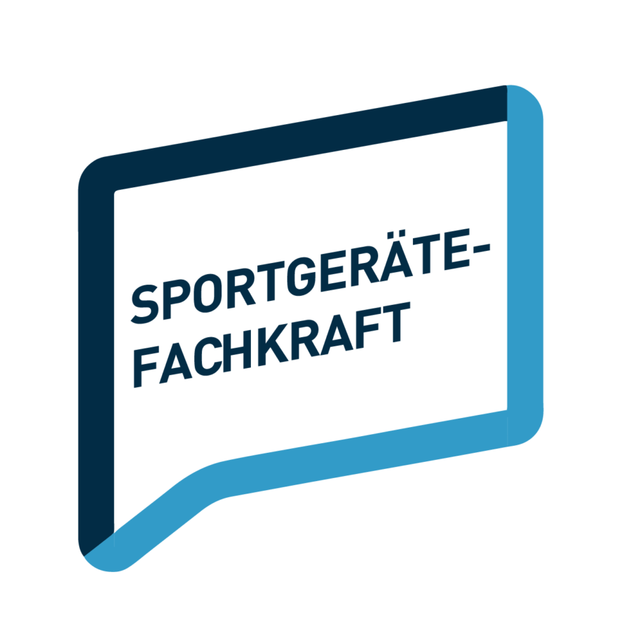 Sprechblase Beruf: Sportgeräte-fachkraft